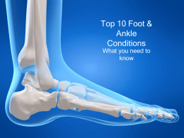 Top 10 Foot & Ankle Conditions