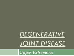 Degenerative joint disease