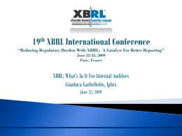 XBRL GL for Wholesale/Distribution