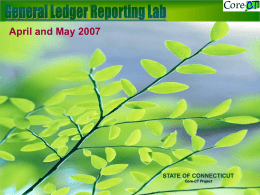 GL Reporting Lab, April 2007