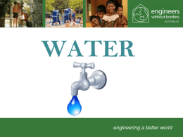 WATER - Engineers Without Borders Australia