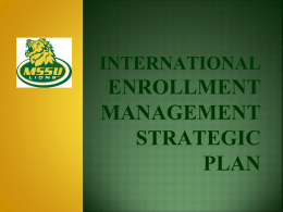 International Enrollment Management