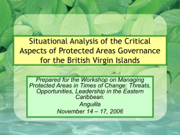 Situational Analysis of the Critical Aspects of Protected