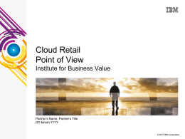 IBV Cloud Industry POV Template
