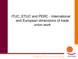 International Trade Union Confederation (ITUC)
