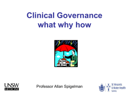 Preventing litigation: the role of clinical governance