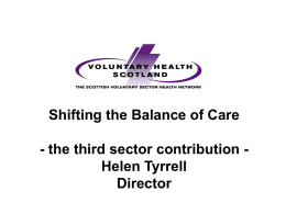 SBC- The third sector contribution