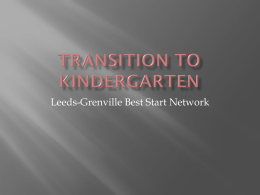 Transition to Kindergarten