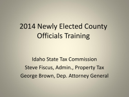 2010 Newly Elected County Officials Training