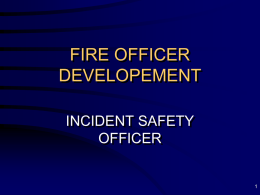 Incident Safety Officer Training Program