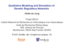 Qualitative Simulation of Genetic Regulatory Networks
