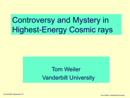 Neutrino Astrophysics - Vanderbilt University