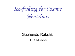 Ice Fishing for Neutrinos - International Centre for