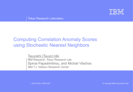 Computing Correlation Anomaly Scores using Stochastic
