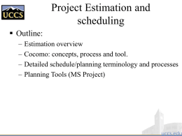 Project Estimation . ppt