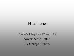 Headache - Cleveland Clinic