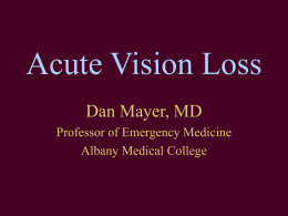 Acute Vision Loss Introduction