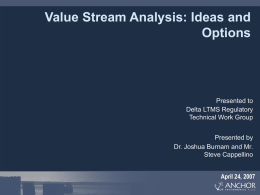 Value Stream Analysis: Ideas and Options