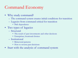 Command Economy - Pennsylvania State University
