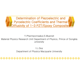 Determination of Piezoelectric and Pyroelectric