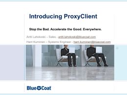 Introducing ProxyClient