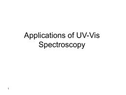 Applications of UV