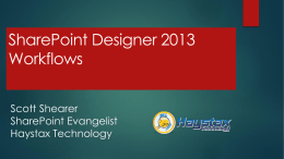 SharePoint Designer 2013 Workflows – An Introduction