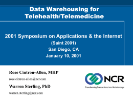 Assessment of Data Warehousing in Healthcare - IEEE-USA