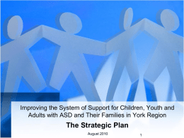 Improving the System of Support for Children, Youth and