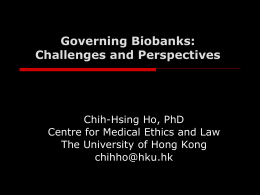 Biobanking and the Production of Biovalue: Law, Market