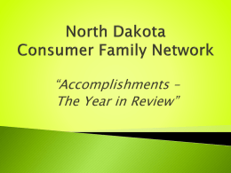 North Dakota Consumer Family Network