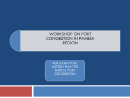 WORKSHOP ON PORT CONGESTION IN PMAESA REGION