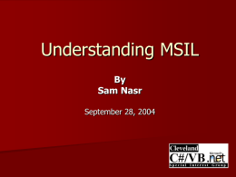 Understanding MSIL