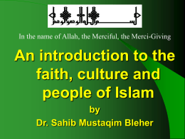 Understanding Islam - Islamic Party of Britain