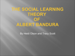 Social Learning Theory & Technology
