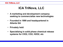 ICA Introduction - ICA TriNova, LLC Home Page