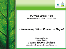 Suzlon Energy Investor Presentation