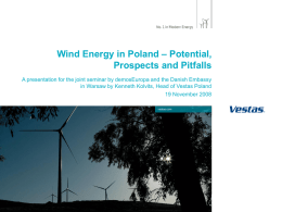 Wind Energy in Poland – Potential, Prospects and Pitfalls