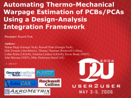 Automating Thermo-Mechanical Warpage Estimation of PCBs