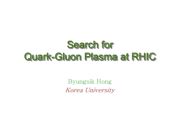 Search for Quark-Gluon Plasma at RHIC