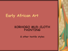 Early African Art - Burlington Township School District