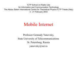 PPT - Wireless@ICTP