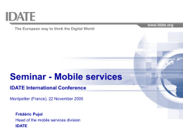 Session mobiles - DigiWorld by IDATE