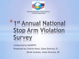 National Stop Arm Violation Survey