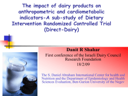 Does dairy calcium intake enhance weight loss among