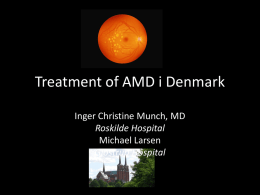 Treatment of AMD from a clinical peprspective