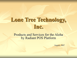 Lone Tree Technology , Inc.