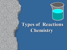 Types of Chemical Equations