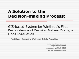 A Solution to the Decision-making Process: GIS