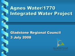 Agnes Water/1770 Integrated Water Project